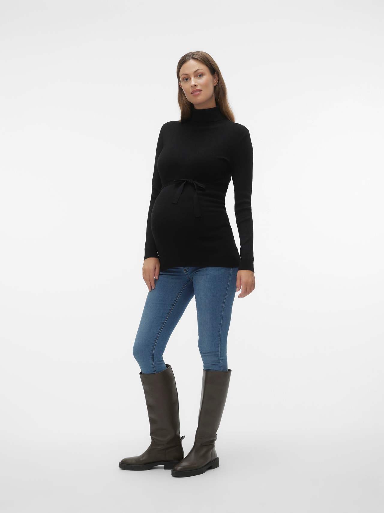 MAMA.LICIOUS Umstands-strickpullover -Black - 20013064