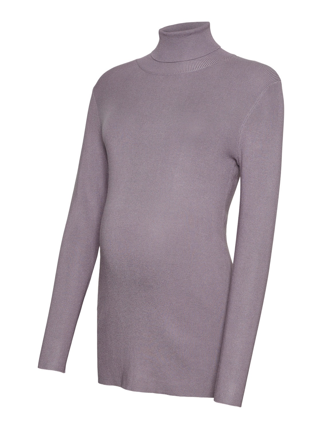 MAMA.LICIOUS Haut à col roulé tricoté -Purple Ash - 20013064