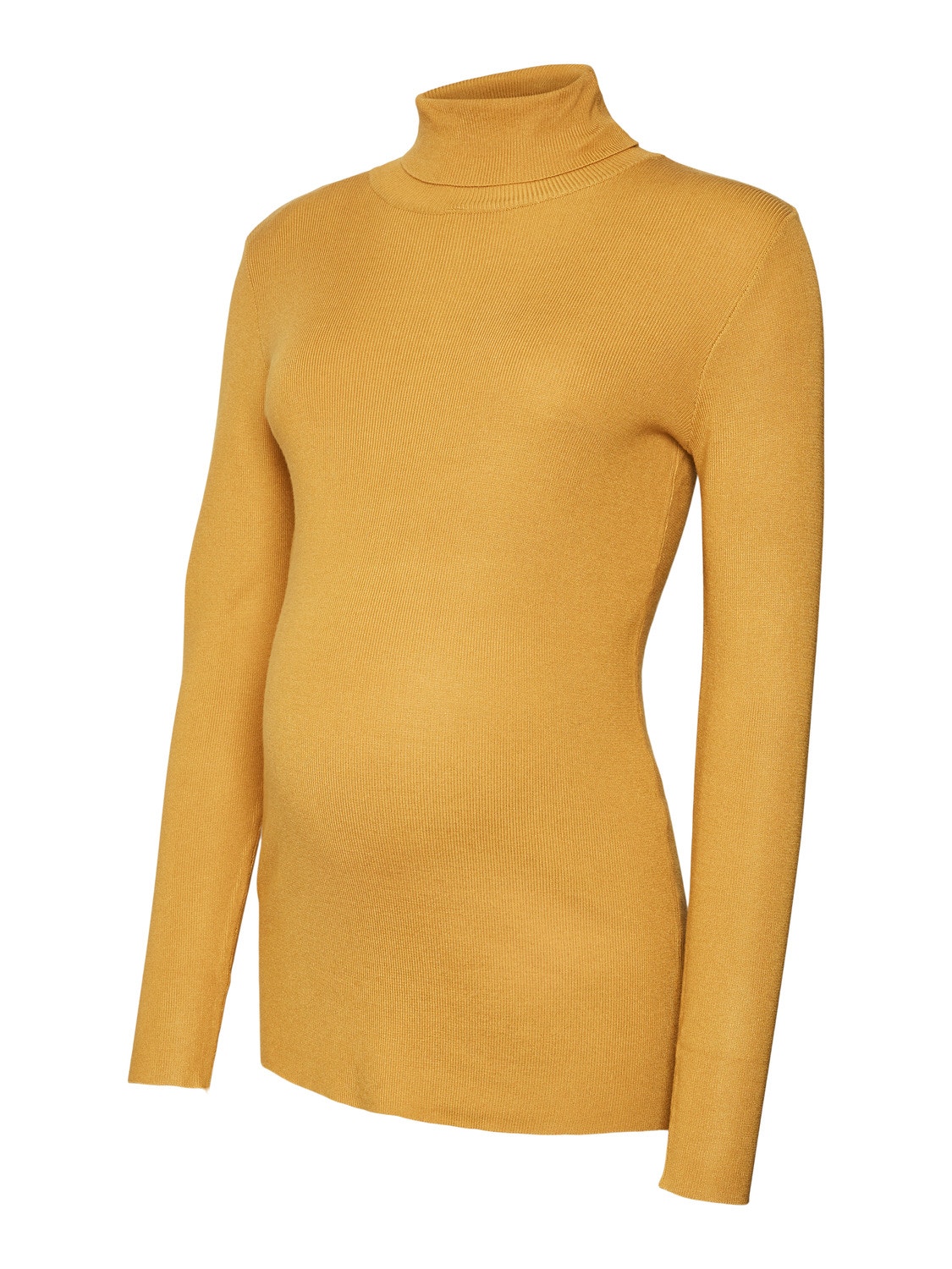 MAMA.LICIOUS Haut à col roulé tricoté -Amber Gold - 20013064