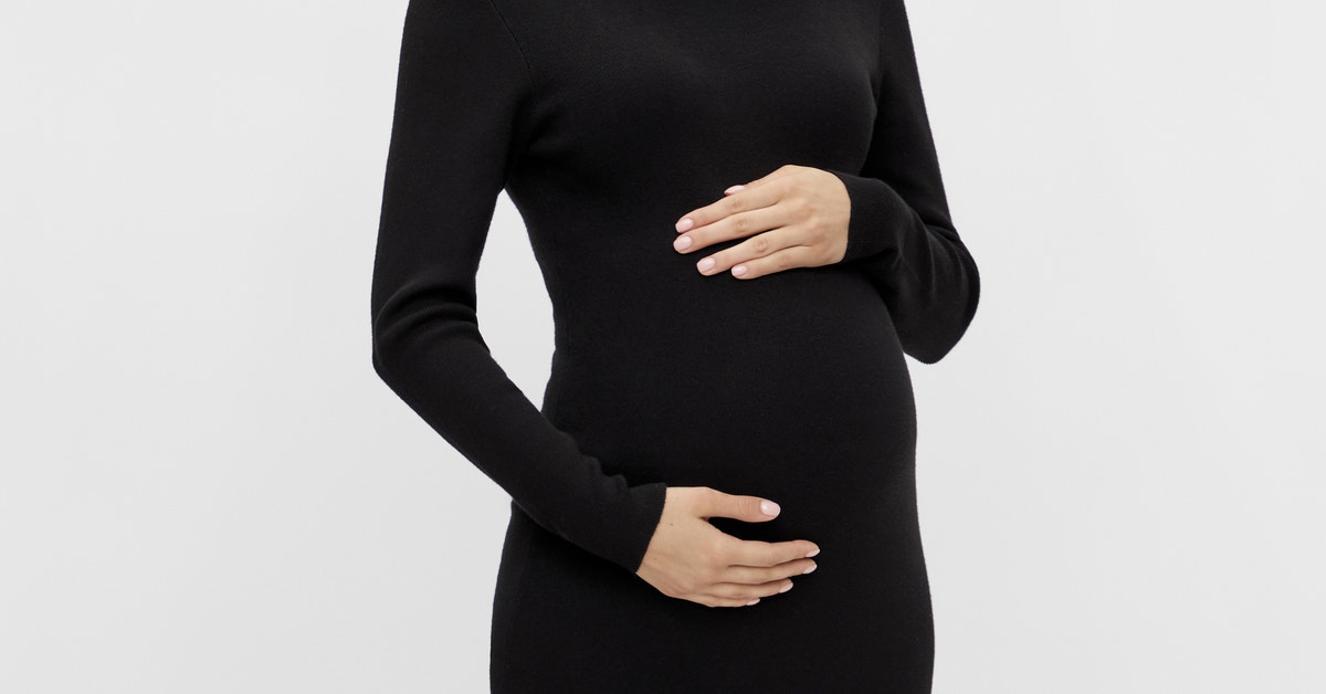 vente-strikkjole | Sort | MAMA.LICIOUS®