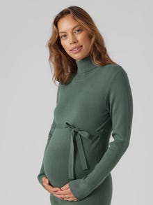 MAMA.LICIOUS Knitted maternity-dress -Dark Forest - 20013065