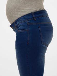 MAMA.LICIOUS Krój prosty Jeans -Dark Blue Denim - 20013097