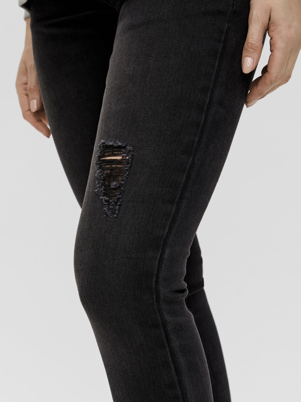 MAMA.LICIOUS Umstands-jeans  -Black Denim - 20013120