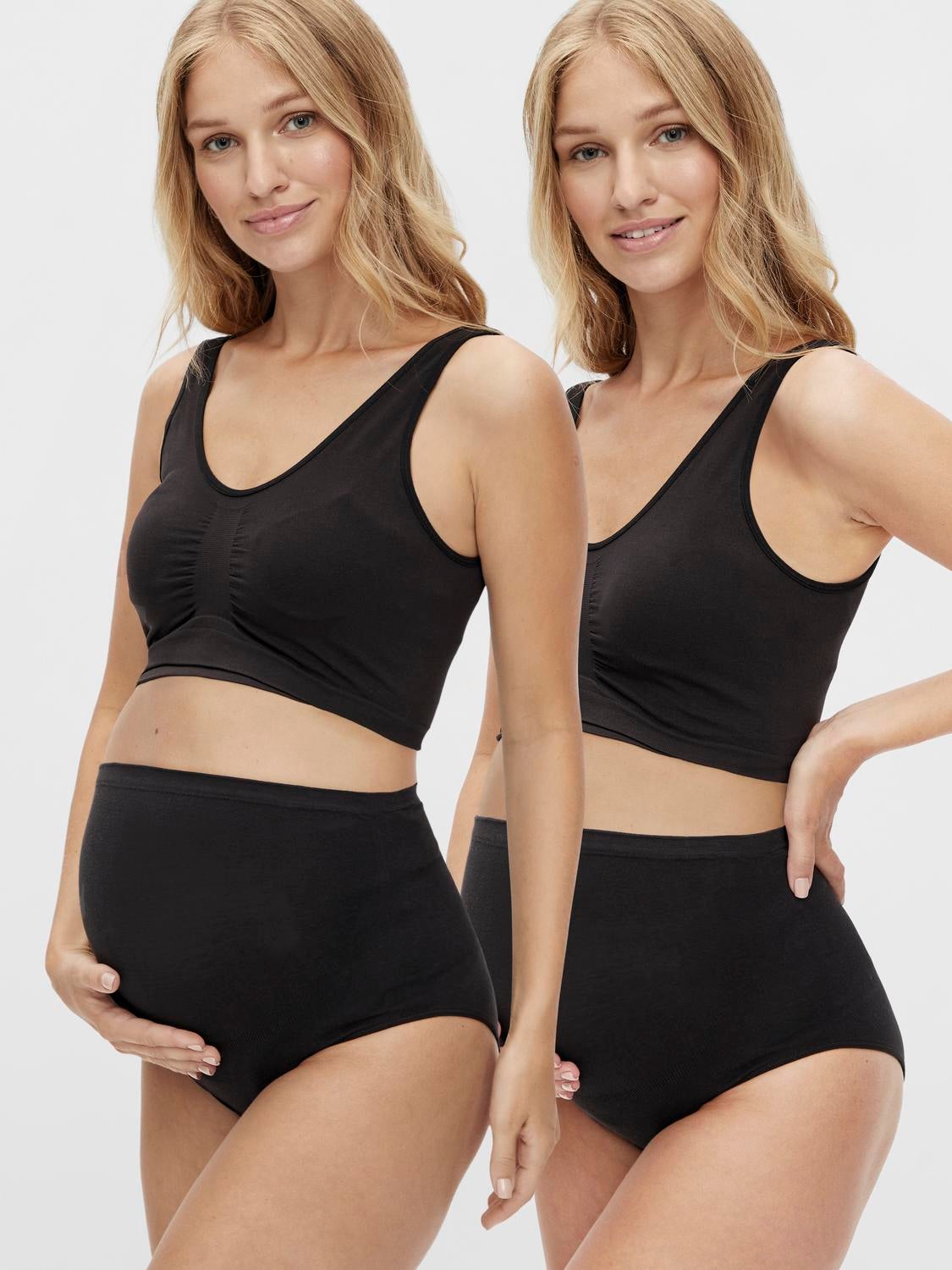 2 pack maternity briefs Black MAMA.LICIOUS