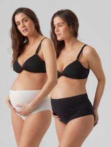 MAMA.LICIOUS 2-pack maternity-briefs -Black - 20013367