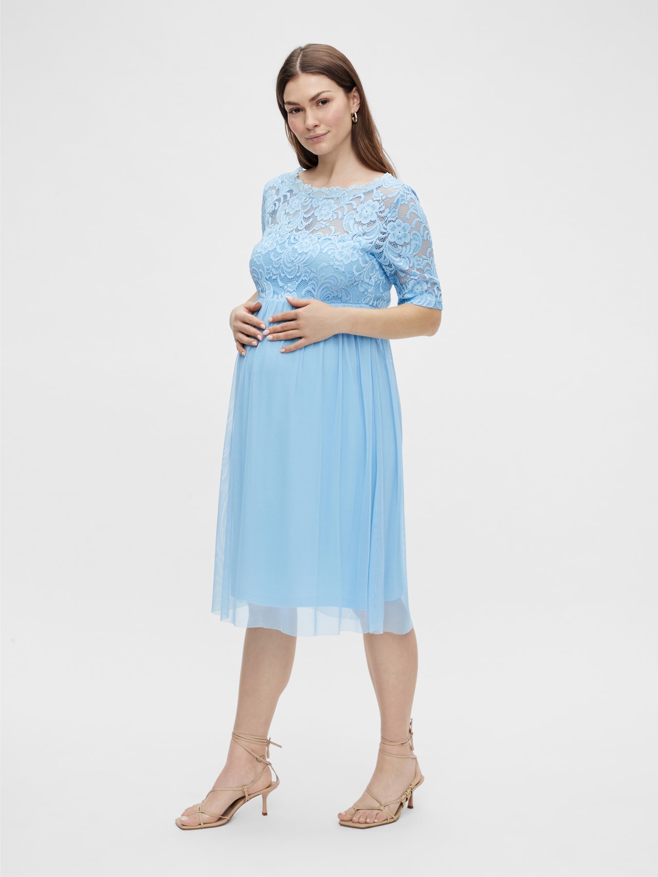 MAMA.LICIOUS Maternity-dress -Alaskan Blue - 20013503