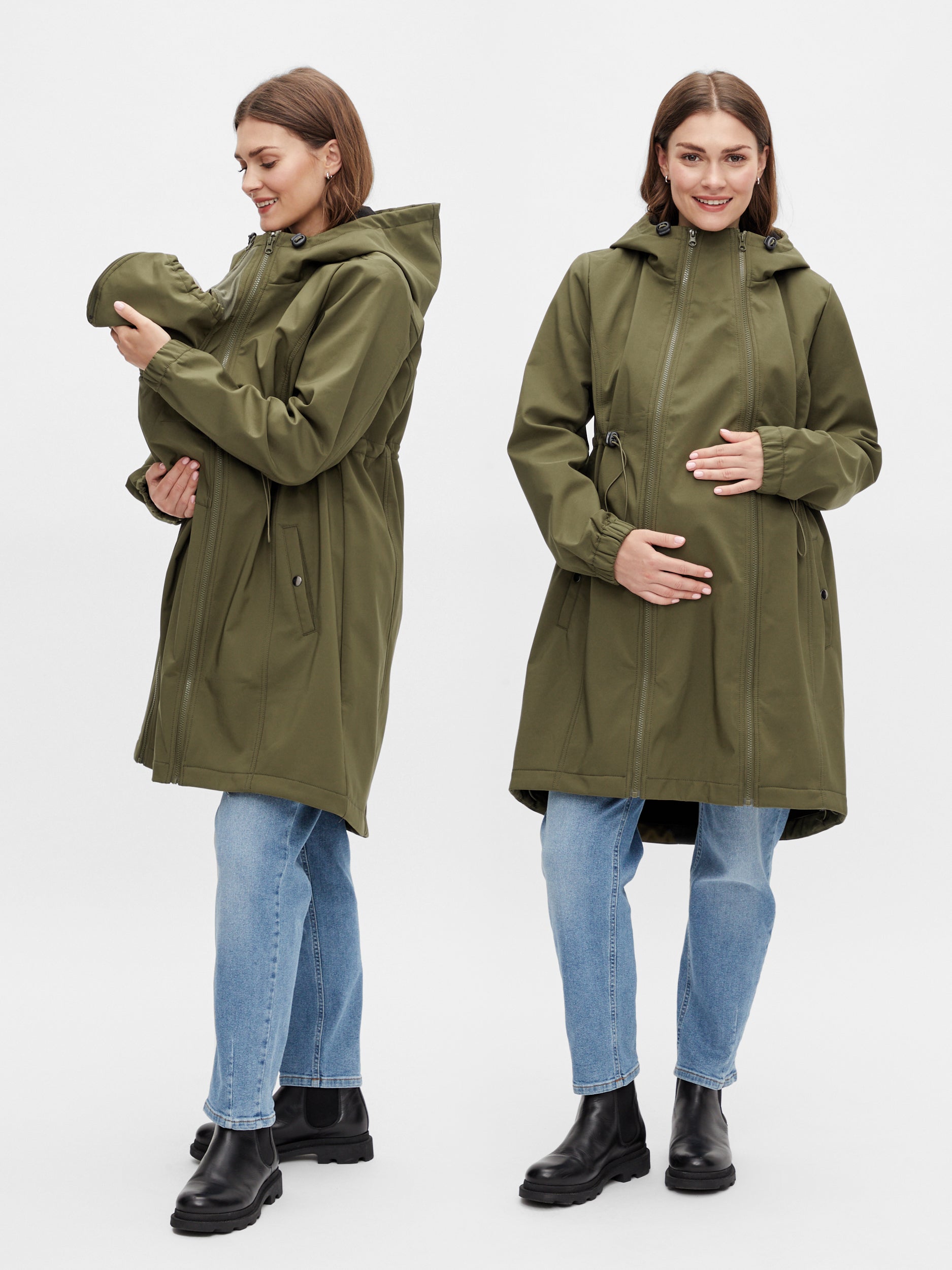 Softshell jacket | Light Brown | MAMA.LICIOUS®