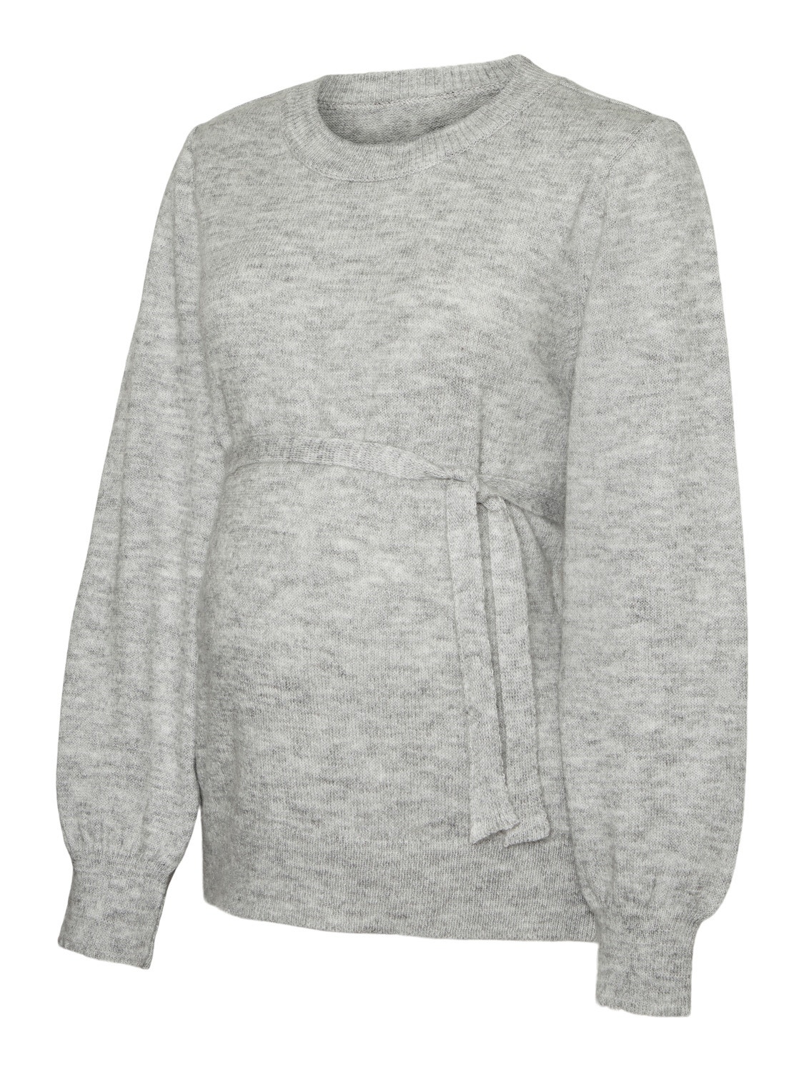 MAMA.LICIOUS Knitted maternity-pullover -Light Grey Melange - 20013900