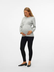 MAMA.LICIOUS PULL EN MAILLE -Light Grey Melange - 20013900