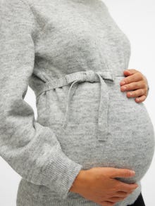MAMA.LICIOUS PULL EN MAILLE -Light Grey Melange - 20013900