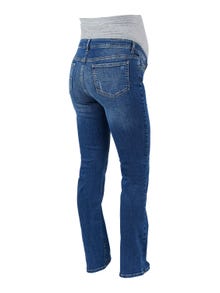 MAMA.LICIOUS Jeans Straight Fit -Dark Blue Denim - 20013973