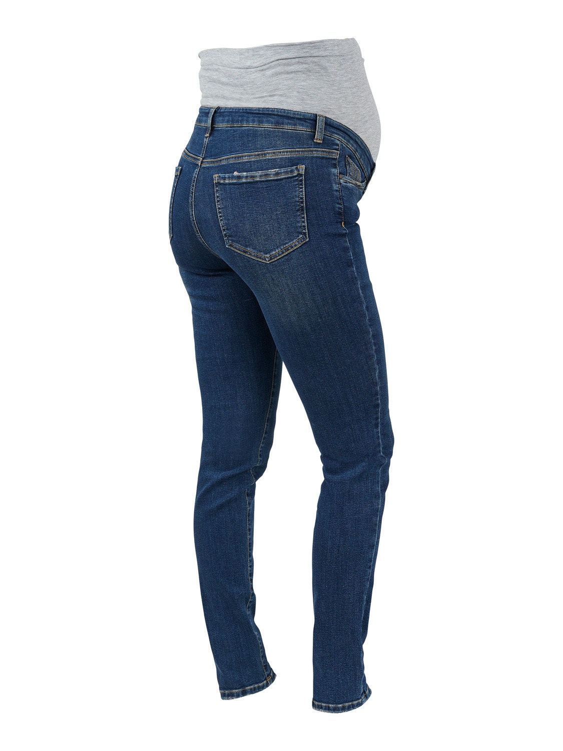 MAMA.LICIOUS Jeans Slim Fit -Dark Blue Denim - 20014046
