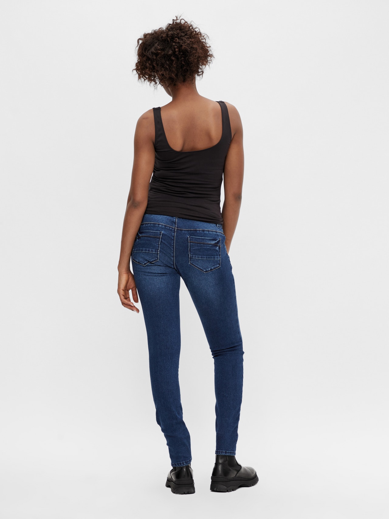 MAMA.LICIOUS Umstands-jeans  -Dark Blue Denim - 20014074