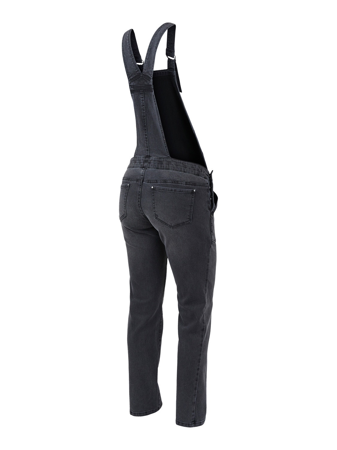 MAMA.LICIOUS Krój prosty Ogrodniczki jeansowe -Medium Grey Denim - 20014087