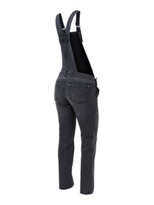 MAMA.LICIOUS Krój prosty Ogrodniczki jeansowe -Medium Grey Denim - 20014087