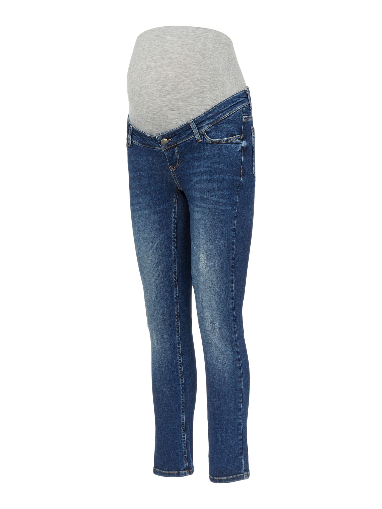 MAMA.LICIOUS Jeans Slim Fit -Dark Blue Denim - 20014183