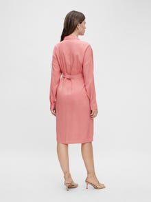 MAMA.LICIOUS Robes Regular Fit Col chemise -Tea Rose - 20014343