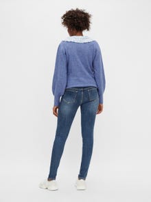 MAMA.LICIOUS Jeans Slim Fit -Dark Blue Denim - 20014367
