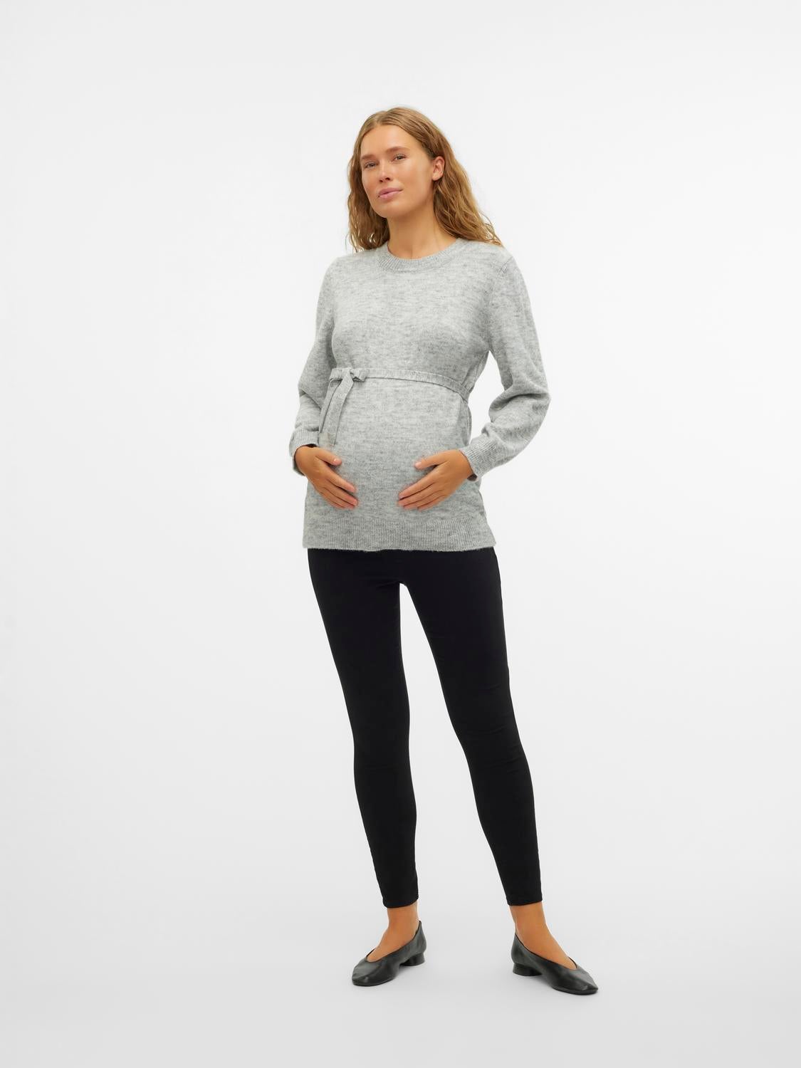 White 2024 maternity jeggings