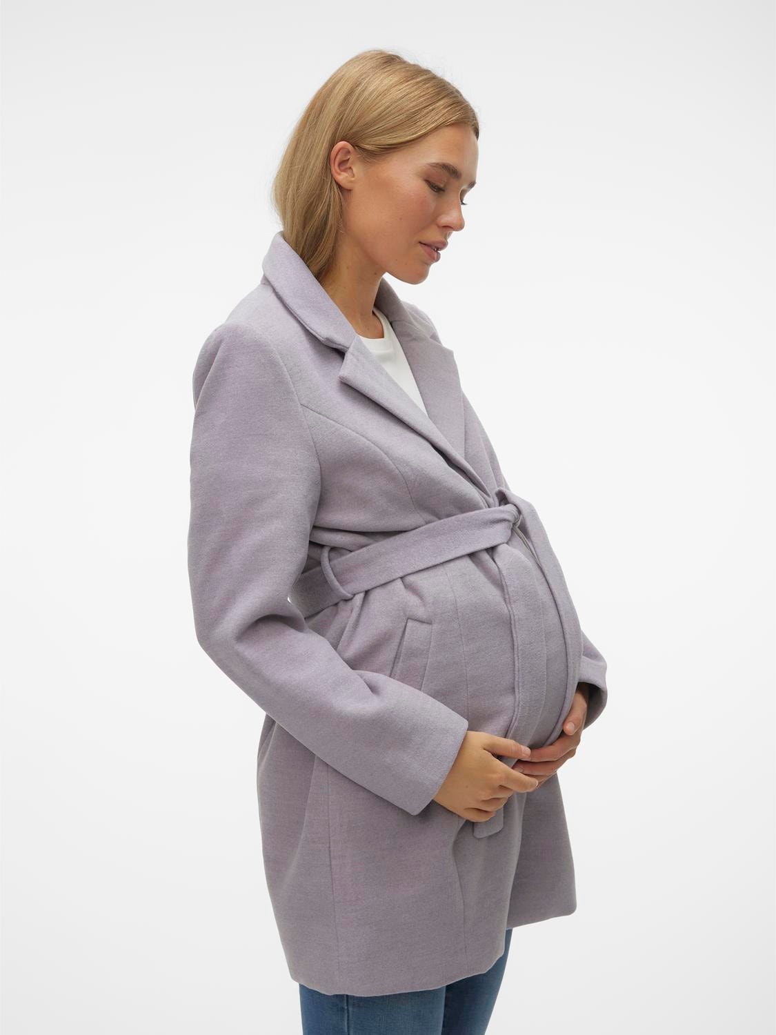 MAMA.LICIOUS Maternity-coat -Medium Grey Melange - 20014887