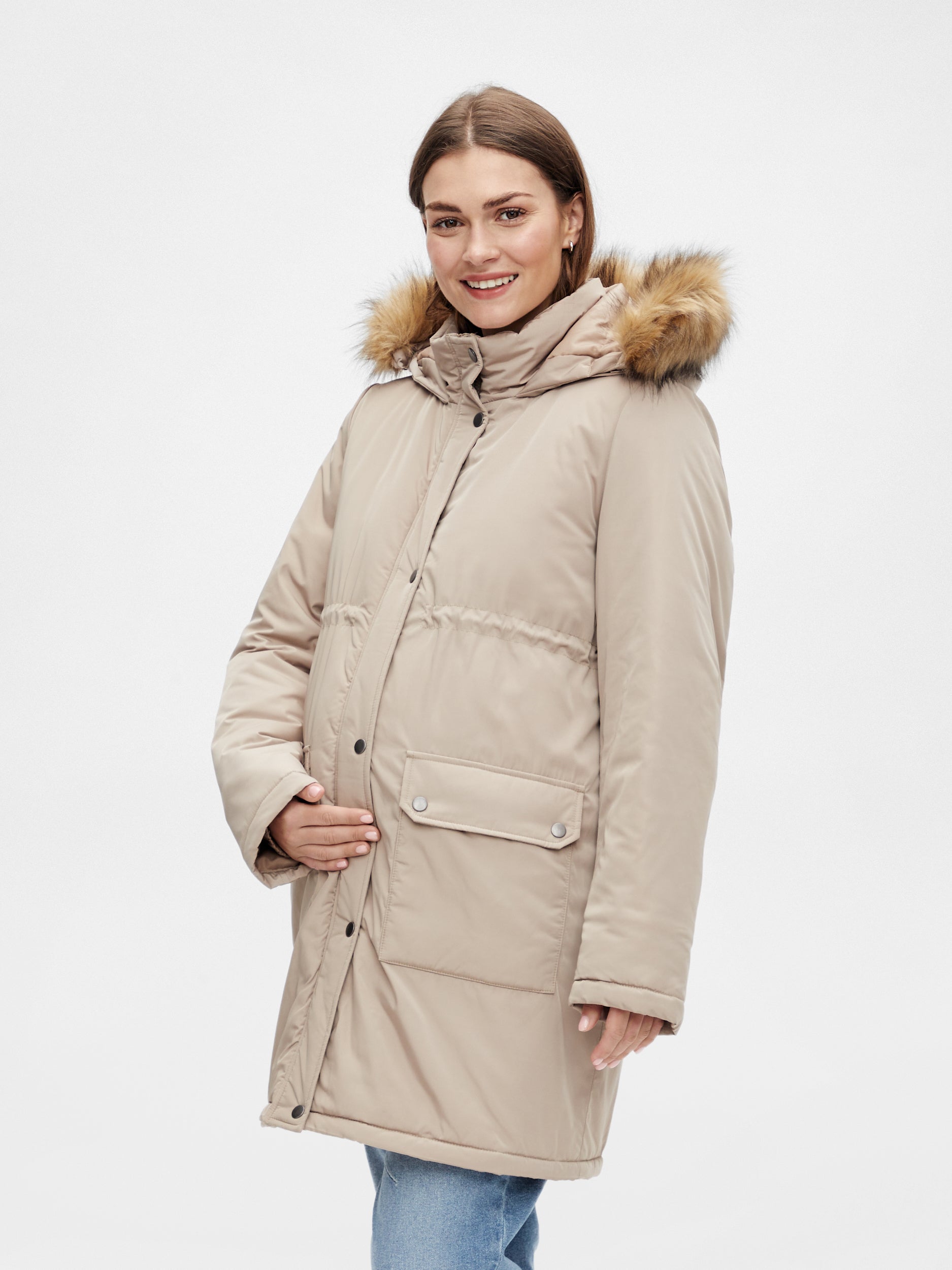 Maternity jacket outlet with hood