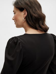 MAMA.LICIOUS Vestidos Corte regular Cuello en V -Black - 20015007