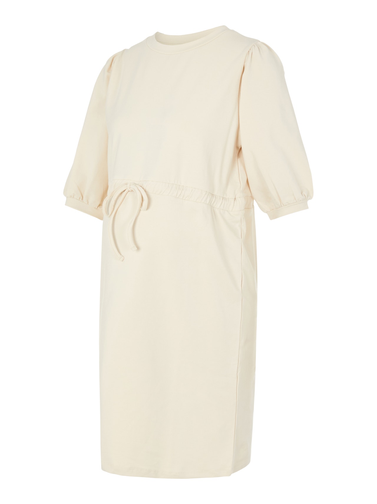 MAMA.LICIOUS Vestido corto Corte regular Cuello redondo -Whitecap Gray - 20015194