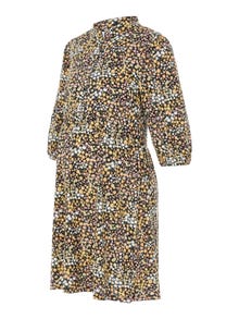 MAMA.LICIOUS Krój regularny Kwadratowy dekolt Sukienka -India Ink - 20015200