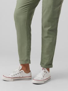 MAMA.LICIOUS Pantalons Regular Fit Taille moyenne -Sea Spray - 20015249