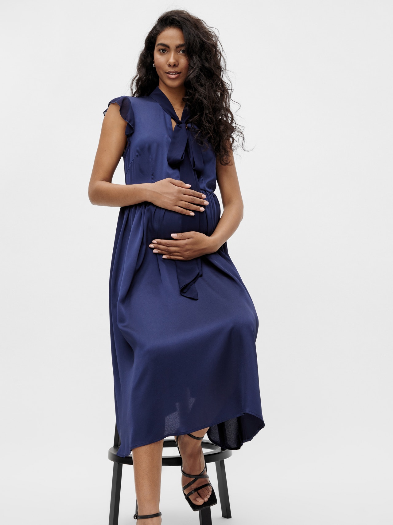 MAMA.LICIOUS Maternity-dress -Blueberry - 20015434