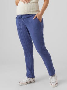 MAMA.LICIOUS Pantaloni Regular Fit Vita regolare -True Navy - 20015450