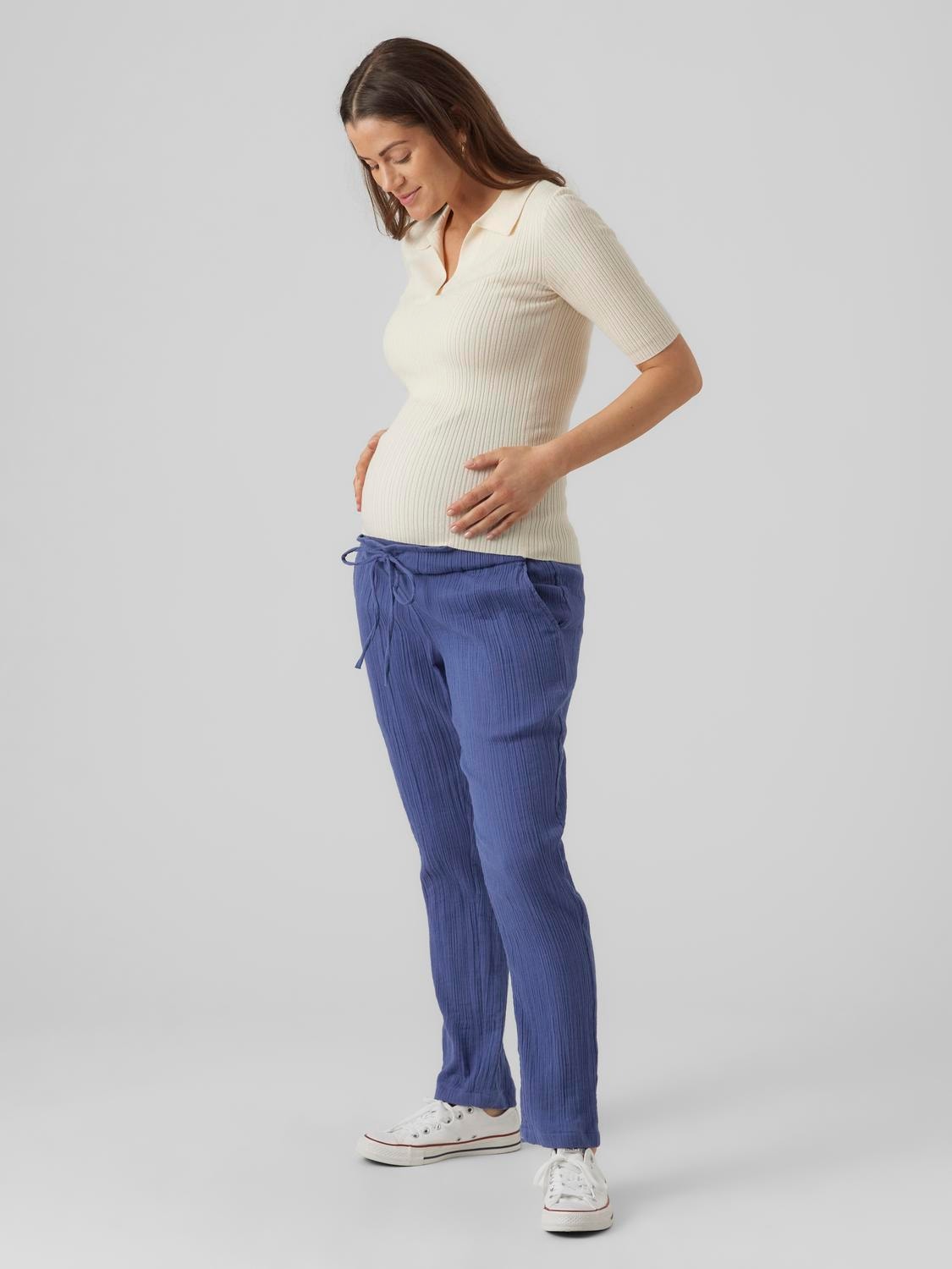 MAMA.LICIOUS Maternity-trousers -True Navy - 20015450