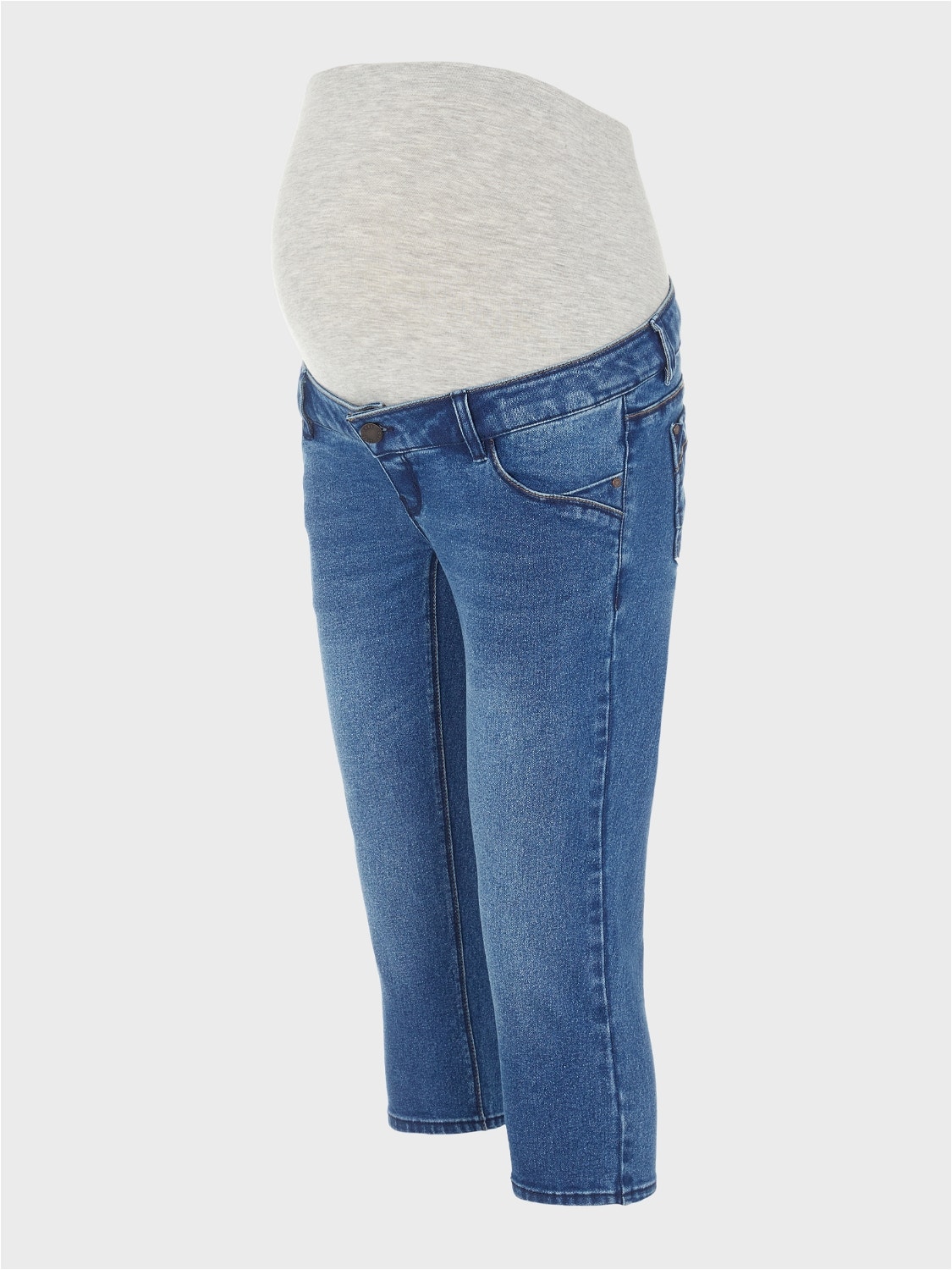 MAMA.LICIOUS Zwangerschaps-shorts -Medium Blue Denim - 20015501