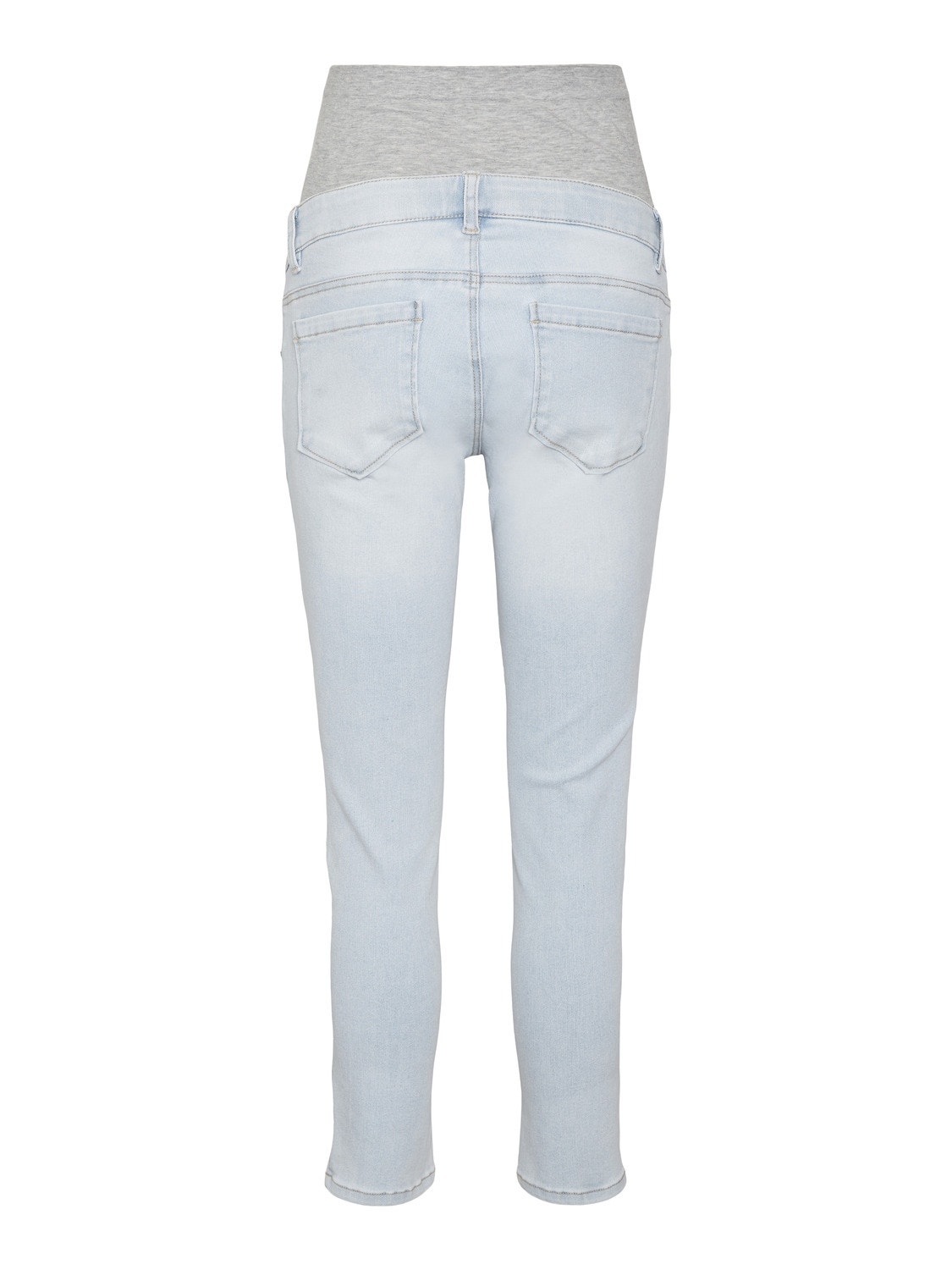 MAMA.LICIOUS Krój slim Jeans -Light Blue Denim - 20015548