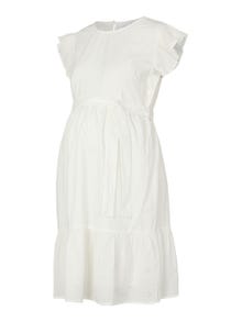 MAMA.LICIOUS Mamma-kjole -Bright White - 20015697