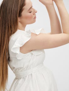 MAMA.LICIOUS MLLOVE Maternity Dress -Bright White - 20015697
