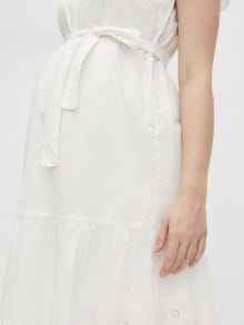MAMA.LICIOUS Mamma-kjole -Bright White - 20015697