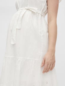 MAMA.LICIOUS MLLOVE Robe de Maternité -Bright White - 20015697