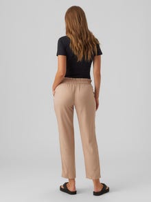 MAMA.LICIOUS Pantalons Regular Fit Taille normale -Warm Taupe - 20015750