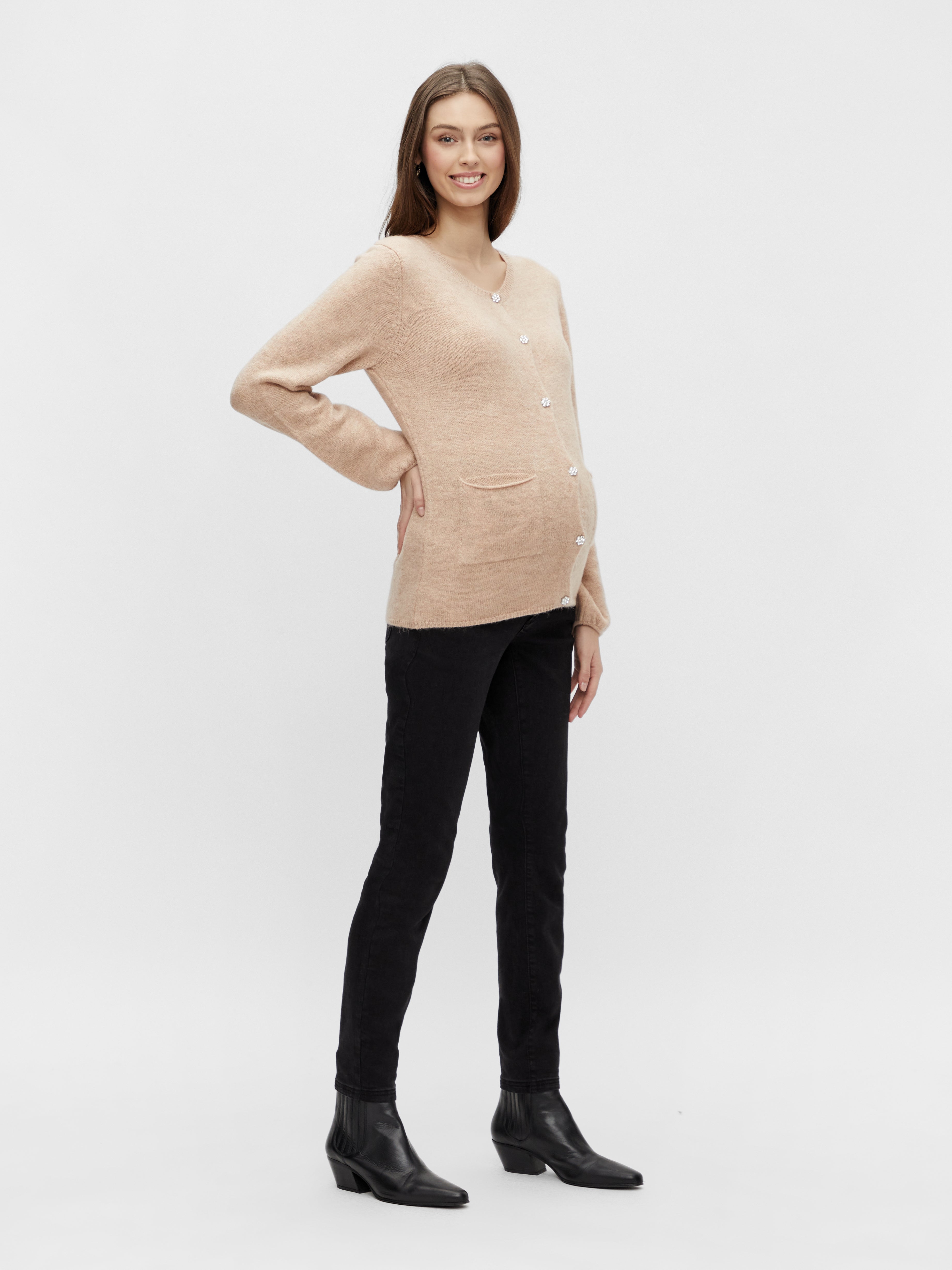 Knitted maternity-cardigan