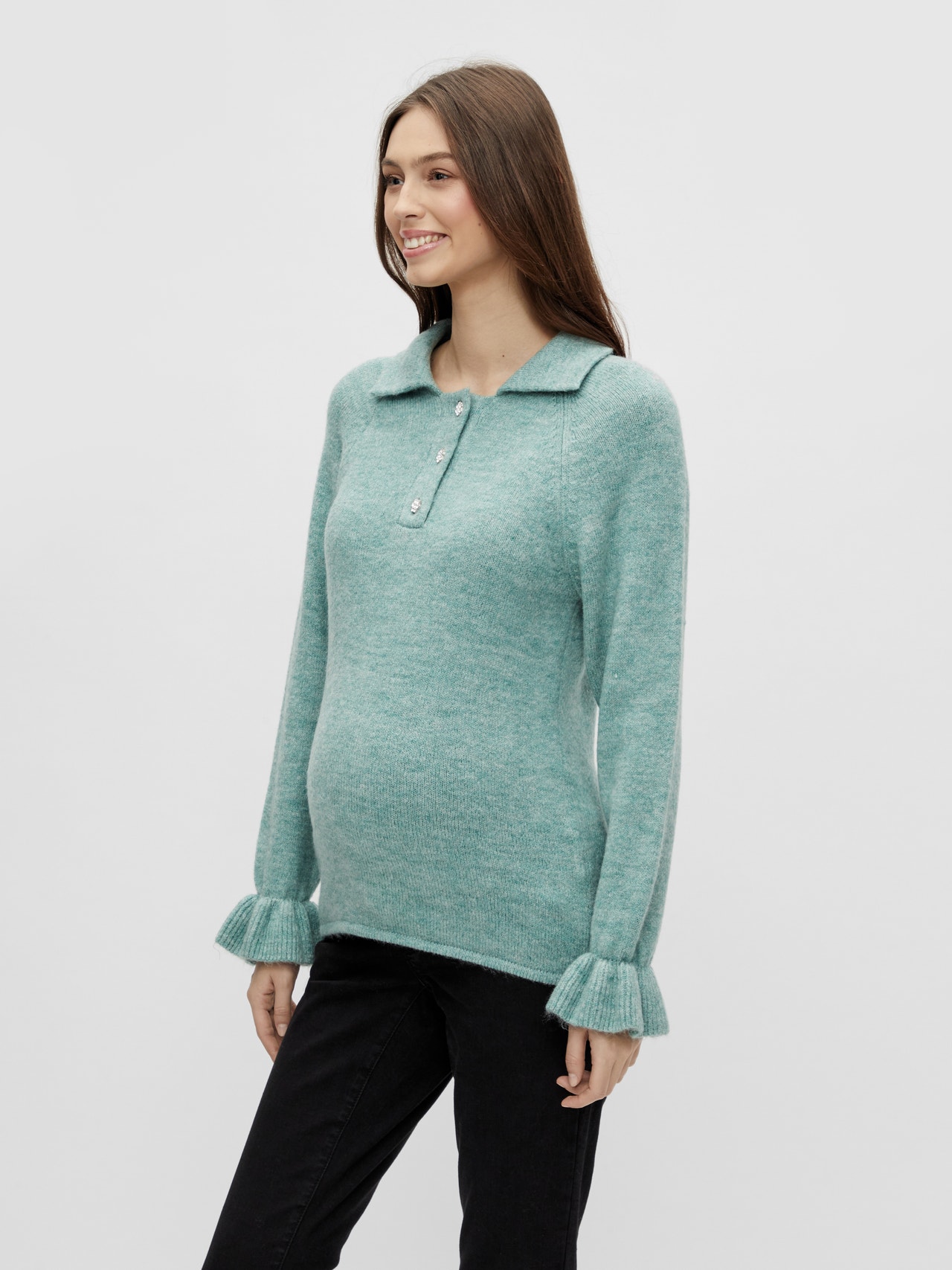 MAMA.LICIOUS PULL EN MAILLE -Cameo Green - 20015835