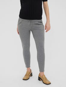MAMA.LICIOUS Pantalones Corte loose -Medium Grey Melange - 20015988
