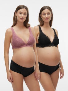 MAMA.LICIOUS MLSENIA 2-pack Still-BH -Black - 20016006