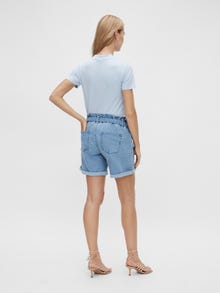 MAMA.LICIOUS Umstands-shorts -Light Blue Denim - 20016008