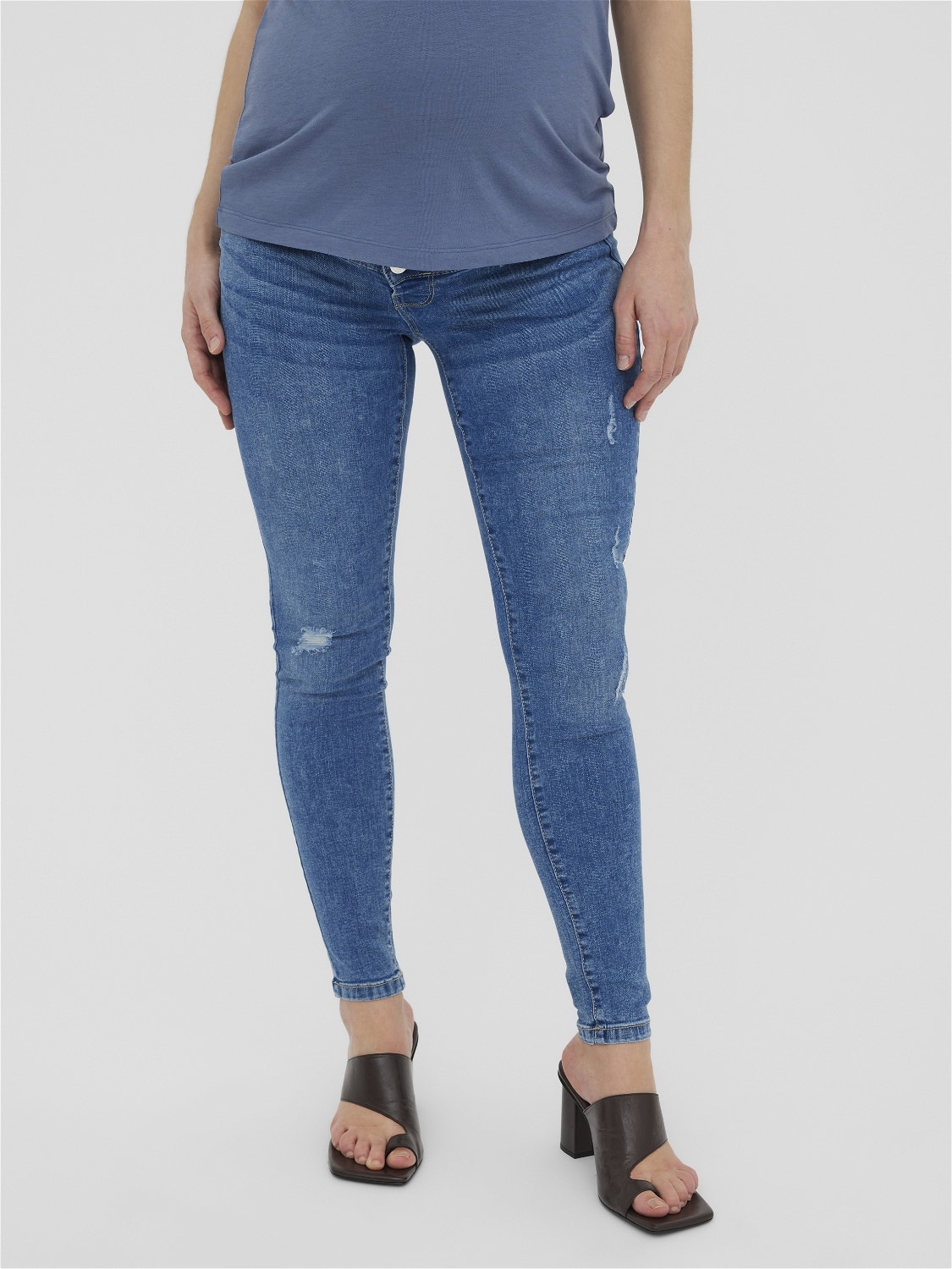 MAMA.LICIOUS Jeans Skinny Fit -Medium Blue Denim - 20016015