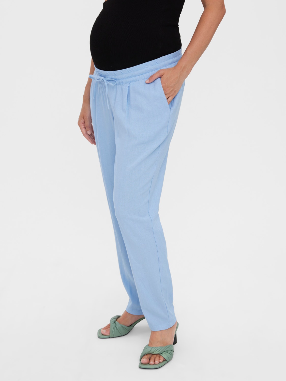 MAMA.LICIOUS Pantalons Regular Fit -Blue Bell - 20016050