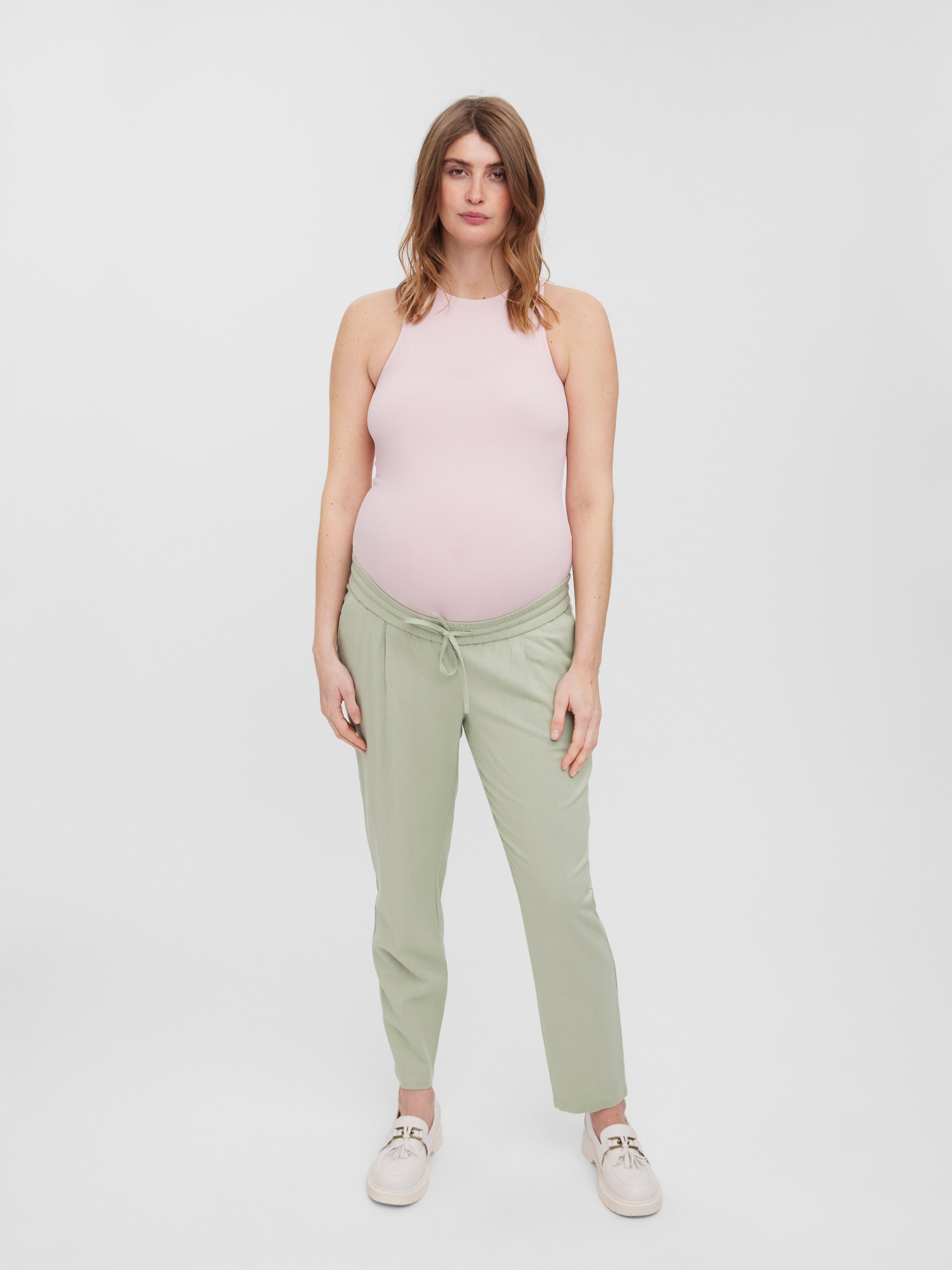 ASOS DESIGN DEISGN Maternity jersey over the bump slim kickflare suit pants  - ShopStyle