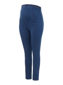 MAMA.LICIOUS Krój slim Curve Jegginsy -Medium Blue Denim - 20016121