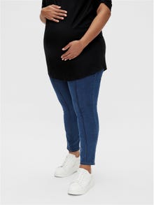MAMA.LICIOUS Krój slim Curve Jegginsy -Medium Blue Denim - 20016121