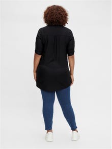 MAMA.LICIOUS Krój slim Curve Jegginsy -Medium Blue Denim - 20016121